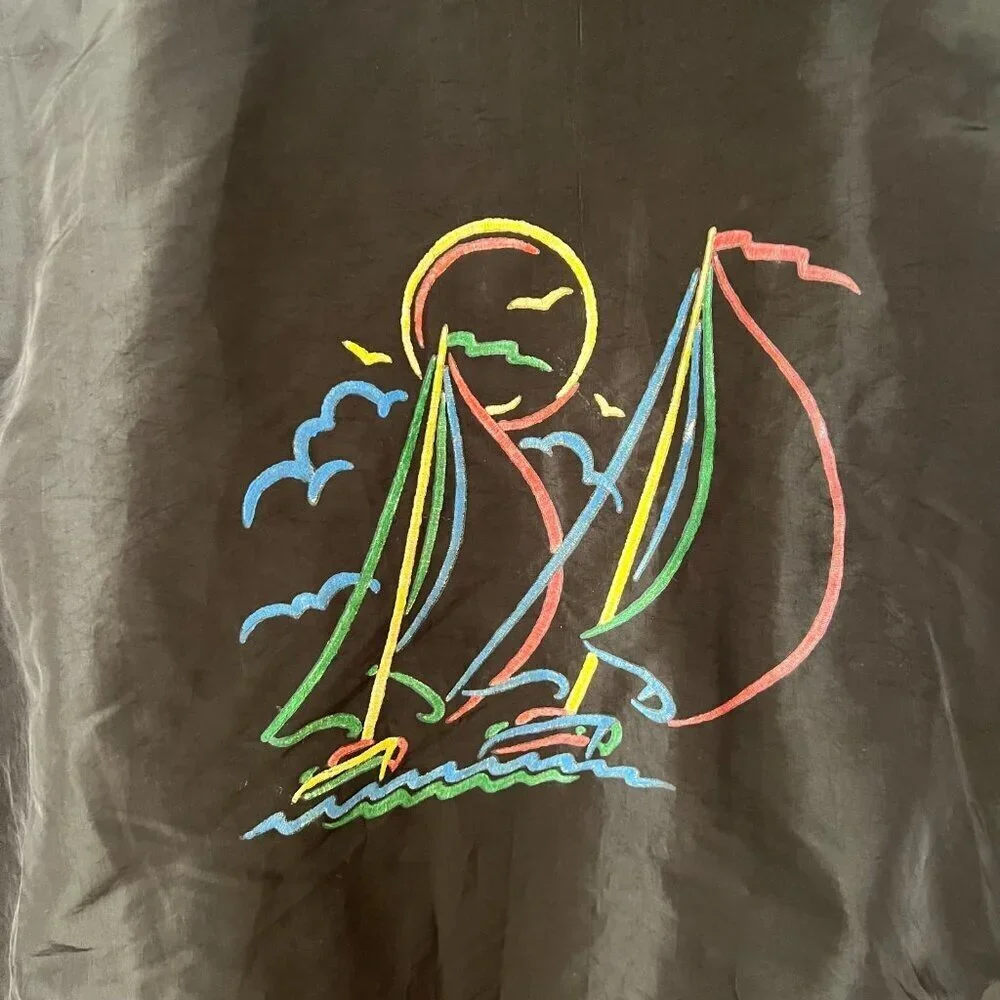 Vintage Surf Style Maui Pullover Anorak Windbreaker Jacket Made in USA One Size